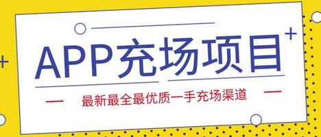 APP充场项目实操指南：个人和工作室日收入800+-无双副业