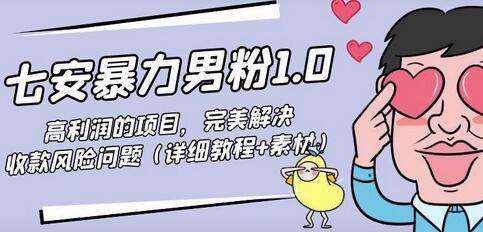 七安暴力男粉1.0：高利润项目解决收款风险问题-无双副业