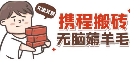 携程无脑薅羊毛玩法，稳定日赚几十元，多号放大收益-无双副业