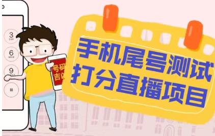 抖音手机尾号测试打分无人直播项目，日赚几百+详细教程-无双副业