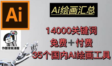 AI绘画14000关键词与35款工具，头像壁纸轻松搞定-无双副业