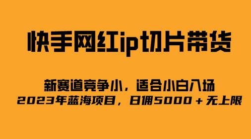 2023快手网红IP切片项目，日佣5000+的蓝海机会-无双副业
