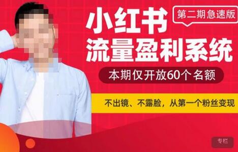 小红书流量盈利系统，不出境不露脸轻松变现-无双副业