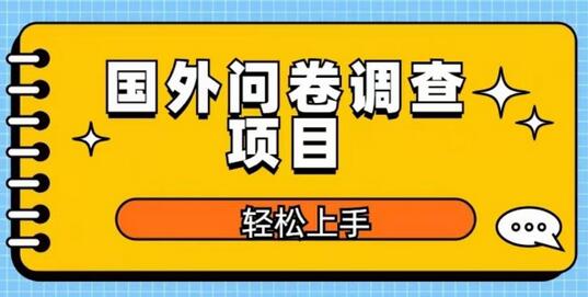 国外问卷调查项目，在家轻松赚美金，日入300+-无双副业