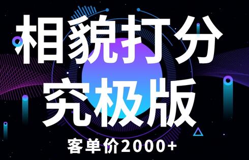 相貌打分项目：新手小白快速盈利的创业机会-无双副业