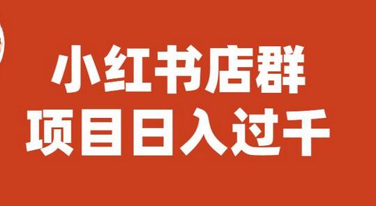 宝哥小红书店群项目日入过千图文教程-无双副业