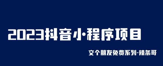 2023抖音小程序项目变现逻辑简单，当天变现次日提现-无双副业