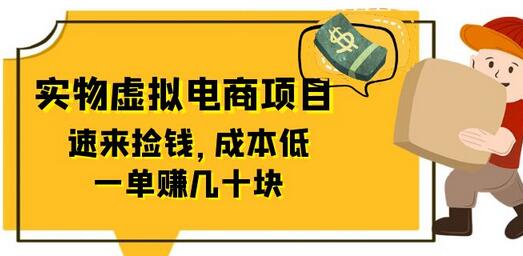 东哲日记：全网首创实物虚拟电商项目，低成本高收益-无双副业
