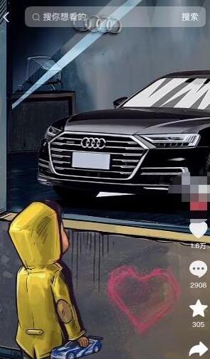 定制橱窗男孩看车图片，月入1w+