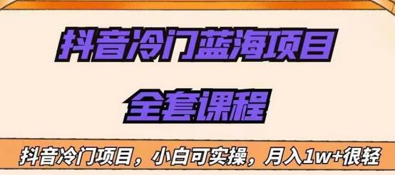 抖音冷门蓝海项目：新手批量操作月入1W+-无双副业