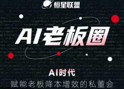 恒星联盟AI老板圈：AI时代赋能老板降本增效的私董会-无双副业