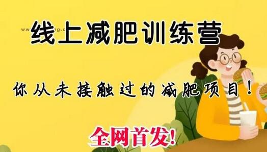 线上减肥训练营：轻松月入五位数的社群创业项目-无双副业