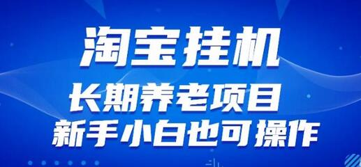 淘宝虚拟产品挂机项目：新手小白也能操作的长期养老项目-无双副业