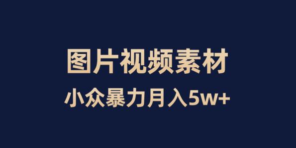 零成本卖图片视频素材月入5W+的小众项目-无双副业