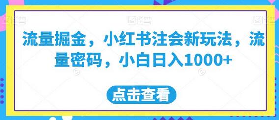 小红书虚拟资料销售新玩法，小白日入1000+的流量密码-无双副业