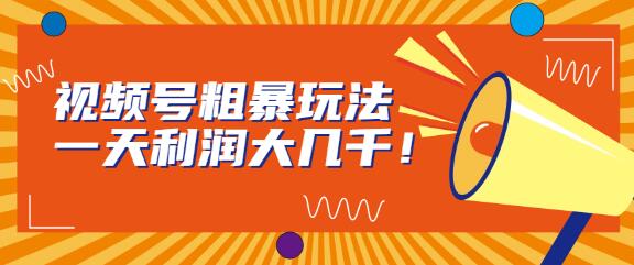 视频号简单粗暴玩法，一天利润高达数千元-无双副业