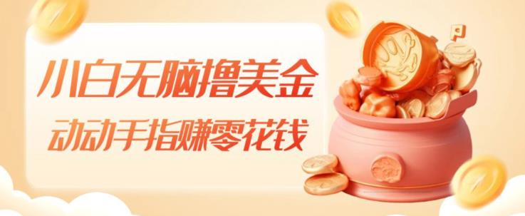 小白轻松赚美金，动动手指即可获得收益-无双副业