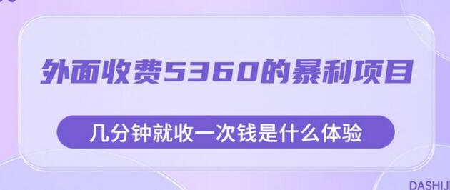 揭秘暴利项目：几分钟收款一次的高效赚钱体验-无双副业