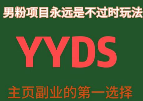 男粉项目：主业副业的首选，永不过时的创业玩法-无双副业