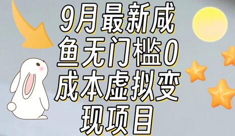 咸鱼零成本虚拟资源变现项目月入10000+-无双副业