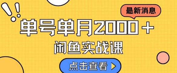 闲鱼虚拟资料变现项目详细讲解与运营技巧-无双副业