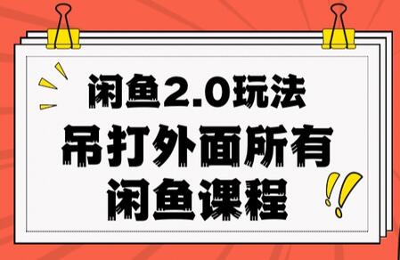 闲鱼2.0玩法单号日入2000，超越市面所有课程-无双副业
