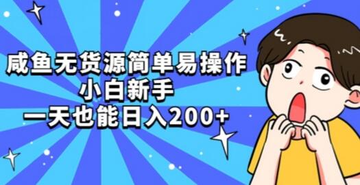 闲鱼无货源操作指南，新手日入200+的秘诀-无双副业