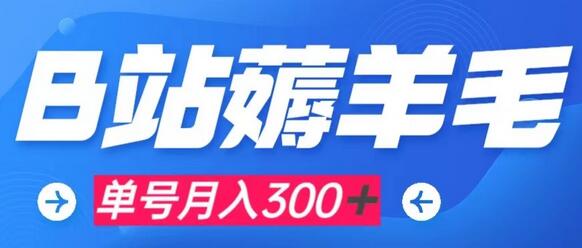 B站薅羊毛攻略：0门槛提现，单号月入300+可矩阵操作-无双副业
