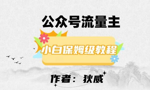 公众号流量主项目：每天十几分钟轻松收入1000+-无双副业