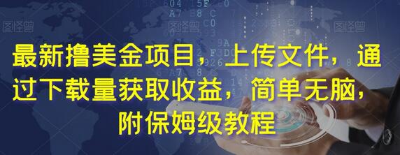 上传文件赚美金项目，简单操作获取收益，附详细教程-无双副业