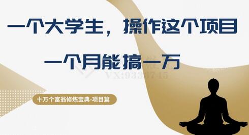 大学生操作古籍项目月入过万的秘诀-无双副业