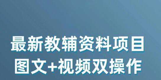 小学教辅资料项目，图文视频双操作，单月稳定变现1W+-无双副业