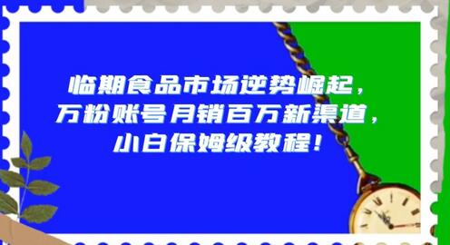 临期食品市场逆势崛起，万粉账号月销百万新渠道教程-无双副业