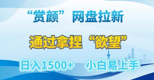 赏颜网盘拉新赛道，利用“欲望”日入1500+，小白轻松上手-无双副业