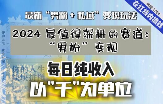 私域流量变现：掌握“男粉”流量轻松实现高收入-无双副业
