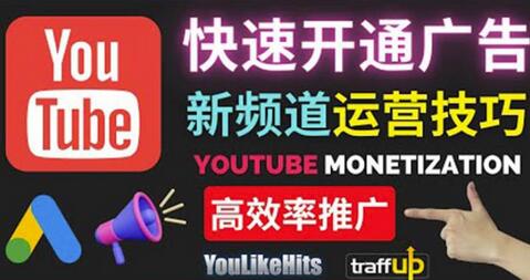 Youtube新频道快速开通广告获利与粉丝增长技巧-无双副业