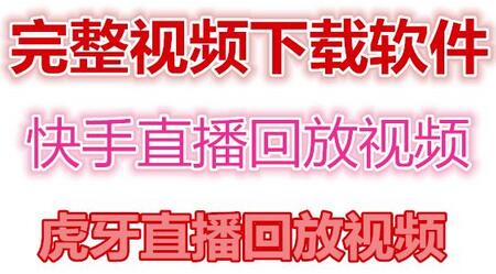 快手虎牙直播回放视频下载工具及教程-无双副业