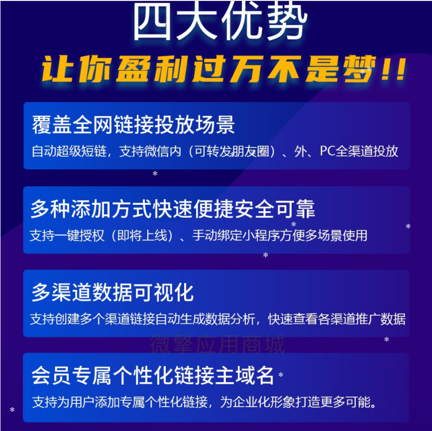 微信智慧外链接致富版V1.8.0智慧外链小程序，适配了小程序外链新规则