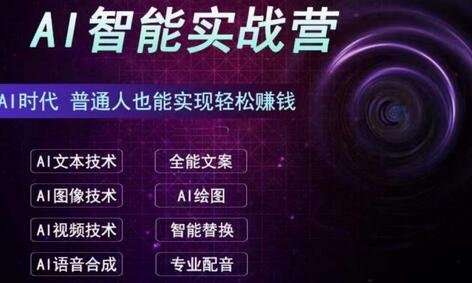 AI智能赚钱实战营教程，新手快速实现赚钱-无双副业