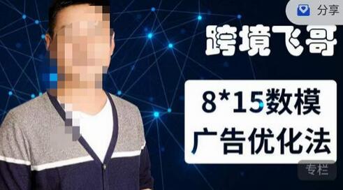 跨境飞哥广告优化高阶课：8*15数模广告优化法，数据驱动决策-无双副业
