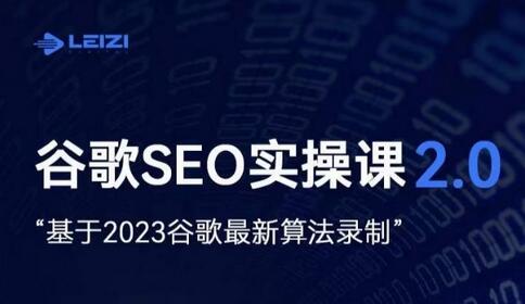 雷子谷歌SEO 2.0实战课：独立站询盘自由与2023最新算法-无双副业