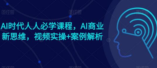 AI商业新思维课程：视频实操与案例解析，附赠AI爆款案例-无双副业