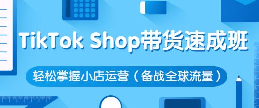 TikTok Shop带货速成班 轻松掌握小店运营技巧-无双副业