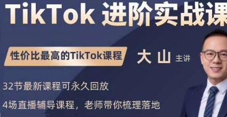 大山老师TikTok进阶实战课：账号运营与变现策略-无双副业