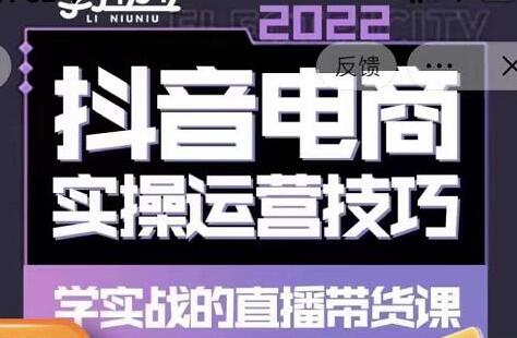 李扭扭抖音电商直播带货实操运营技巧课程-无双副业