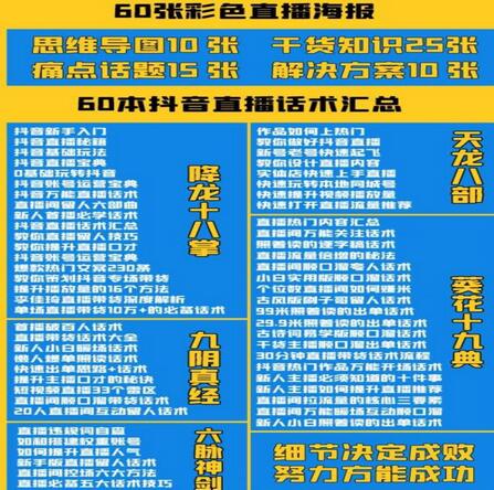 2022抖音快手新人直播带货全套爆款直播资料，告别恐播迷茫-无双副业
