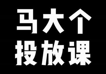 马大个短视频投放逻辑详解，32分钟掌握投放技巧-无双副业