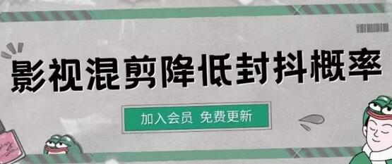 影视剪辑去重技巧与降低封抖概率视频课程-无双副业