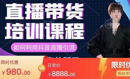 直播带货实训营：话术技巧与销售技巧快速掌握-无双副业