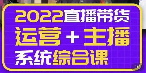直播带货运营与主播系统综合课程，精细化落地成长指南-无双副业